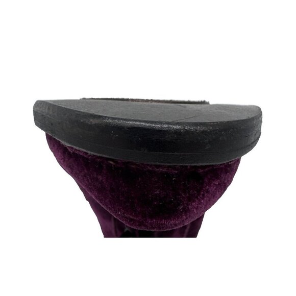 Women's Neosens Purple Velvet, Gothic, Fairy Core ,witch, Ankle Booties size 9 - Picture 16 of 16
